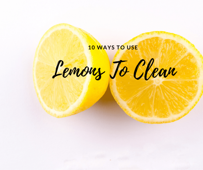 10 ways to clean with lemon